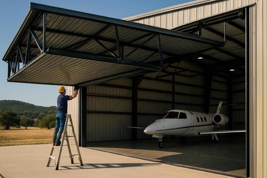 hangar door installer in sisterdale tx