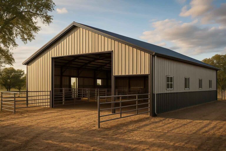 livestock barn builder in center point tx