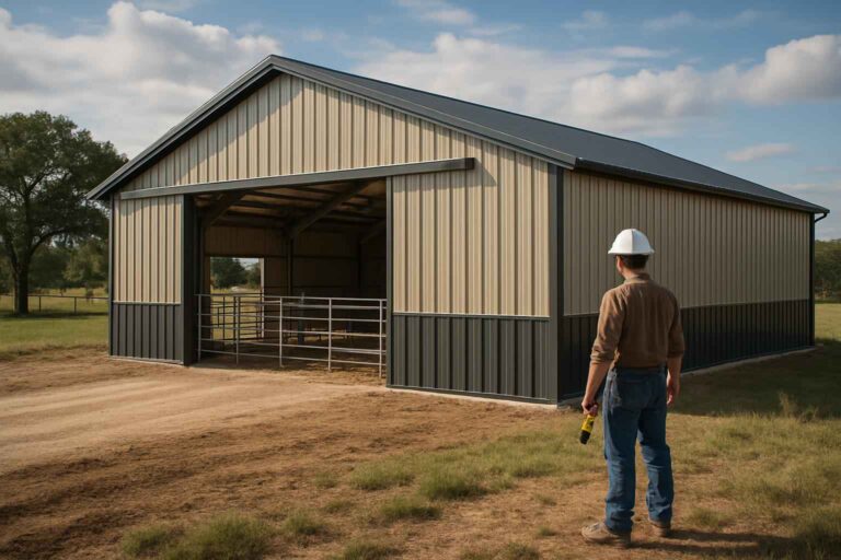 livestock barn builder in harper tx