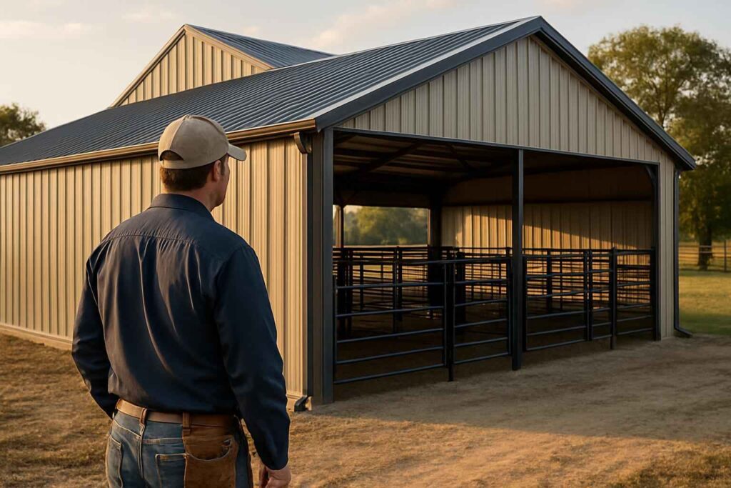 livestock barn builder in ingram tx