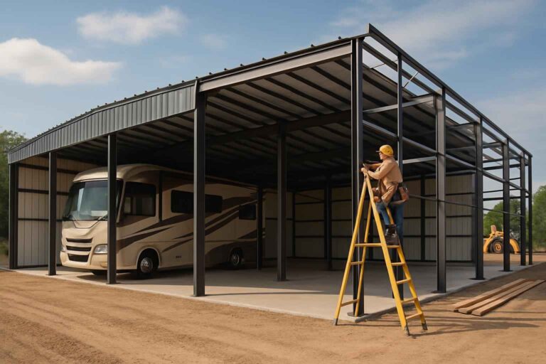 rv bay construction service in waring tx