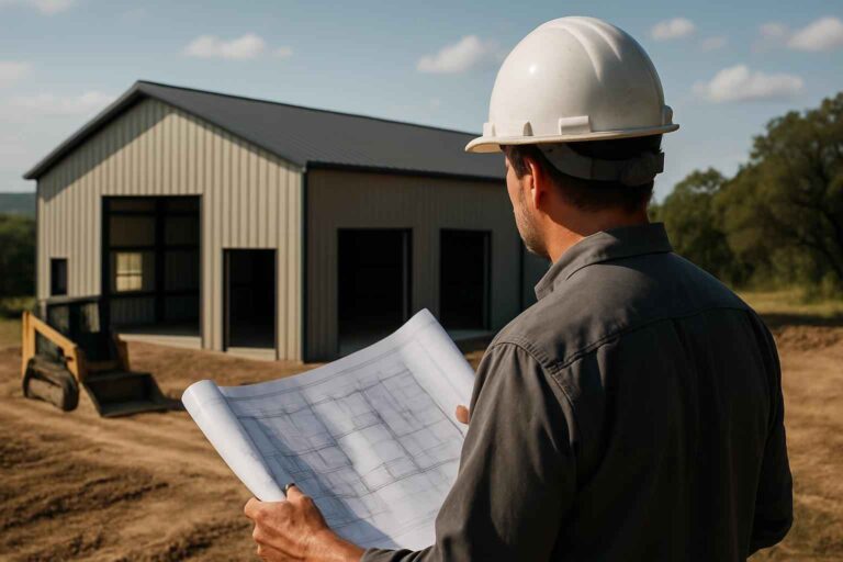 shop building design service in ingram tx