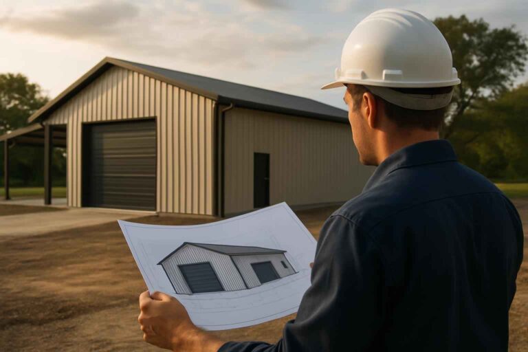 shop building design service in waring tx
