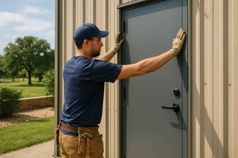 steel walk door installer in blanco tx