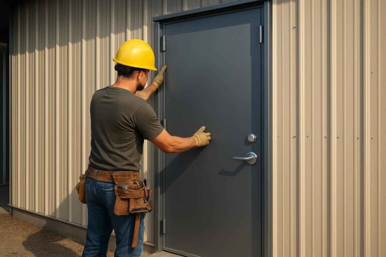 steel walk door installer in center point tx