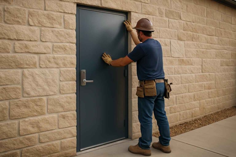 steel walk door installer in comfort tx
