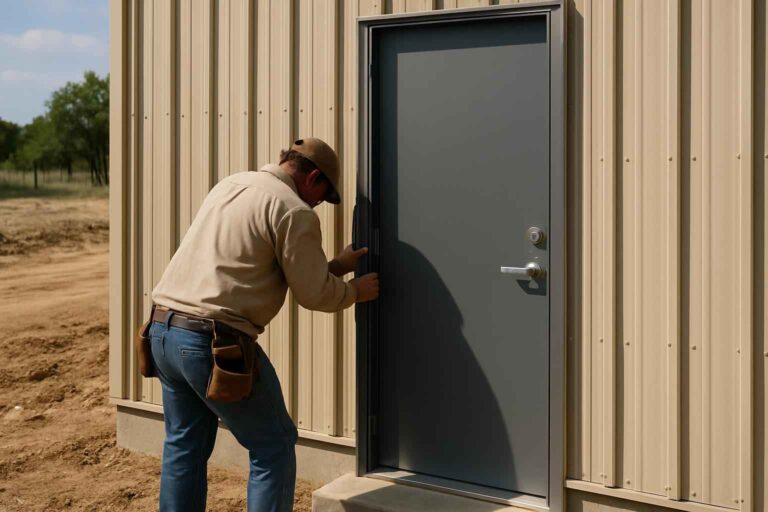 steel walk door installer in harper tx