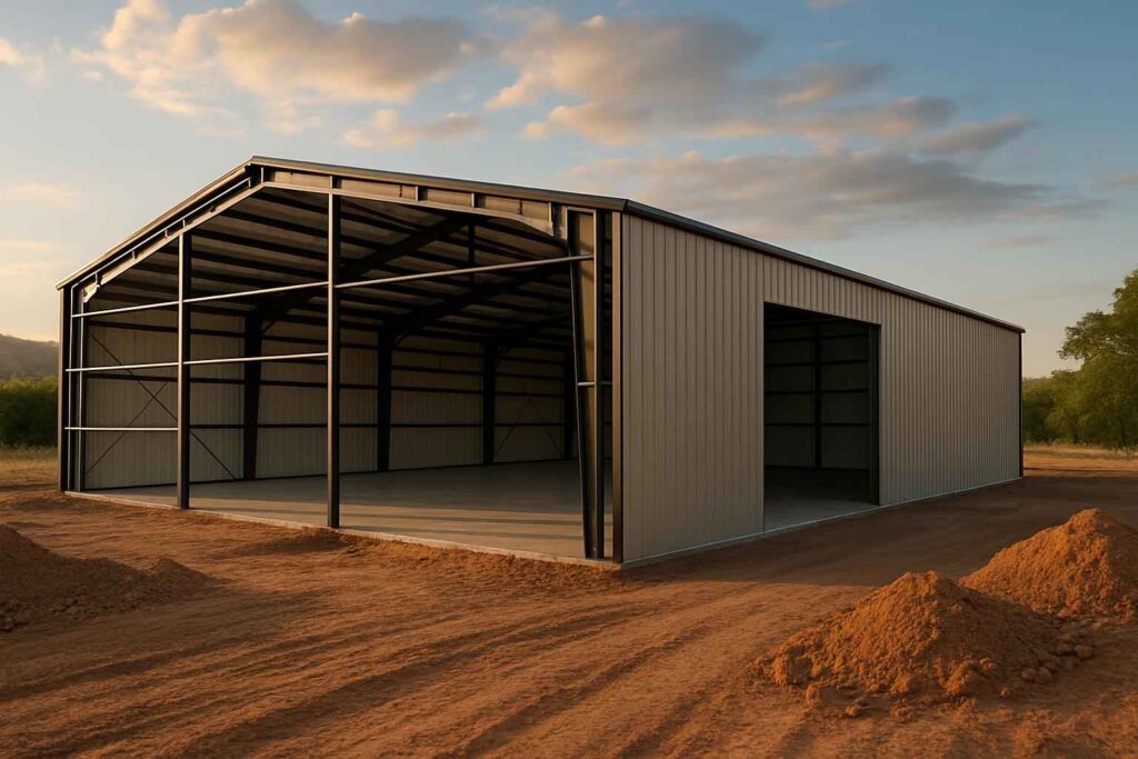 warehouse shell construction in camp verde tx