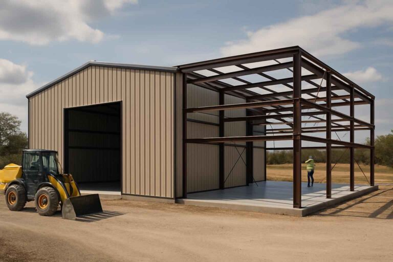 warehouse shell construction in comfort tx