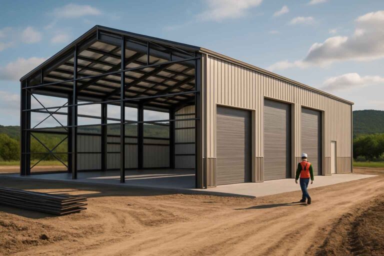 warehouse shell construction in ingram tx