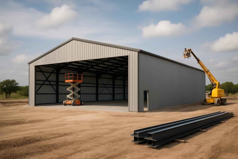 warehouse shell construction in sisterdale tx