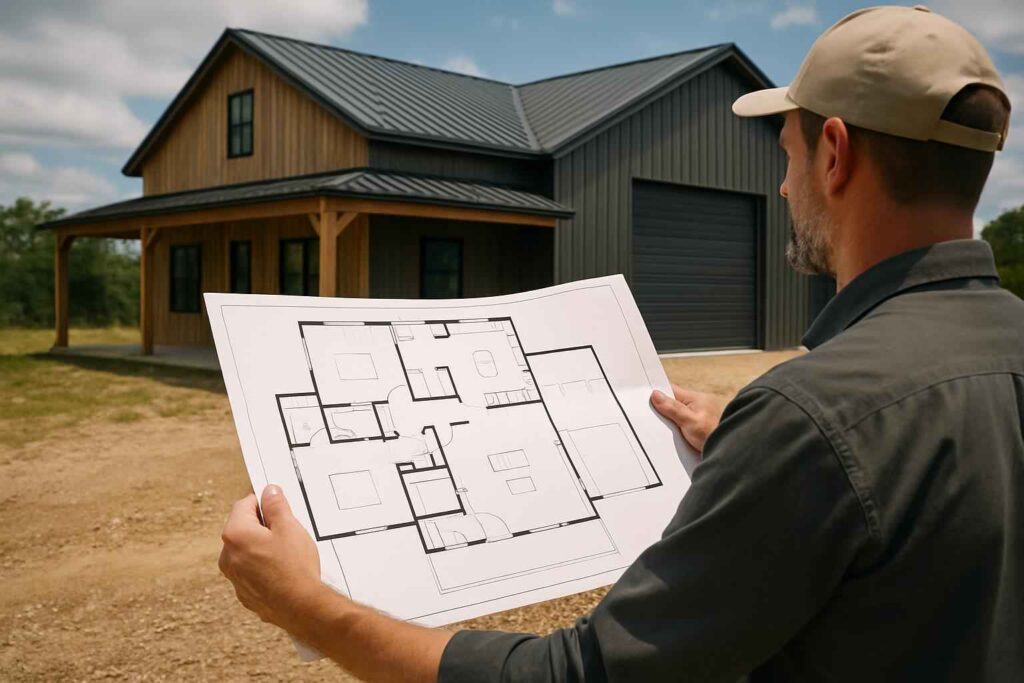 barndominium floor plan service in granite shoals tx