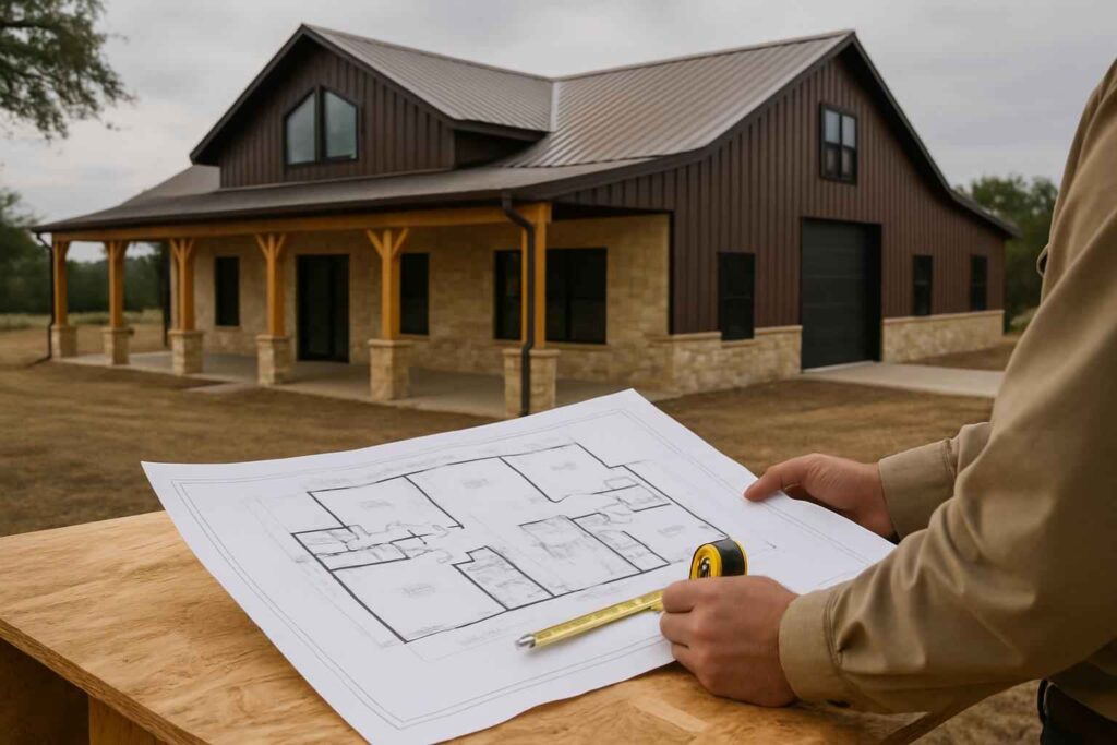barndominium floor plan service in kendalia tx