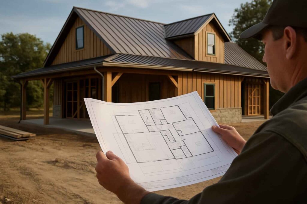 barndominium floor plan service in round mountain tx