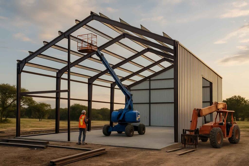 bolt up building erection in kendalia tx