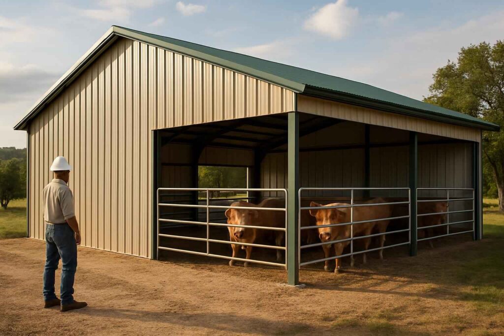 livestock barn builder in hunt tx