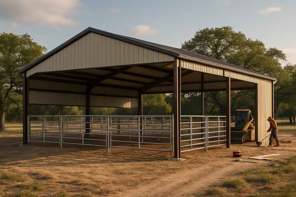 livestock barn builder in kendalia tx