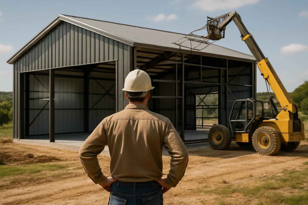 metal building contractor near me in kendalia tx