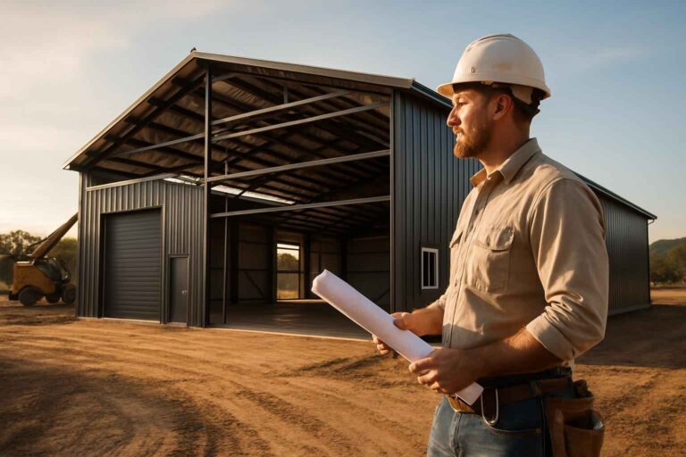 metal building contractor near me in round mountain tx