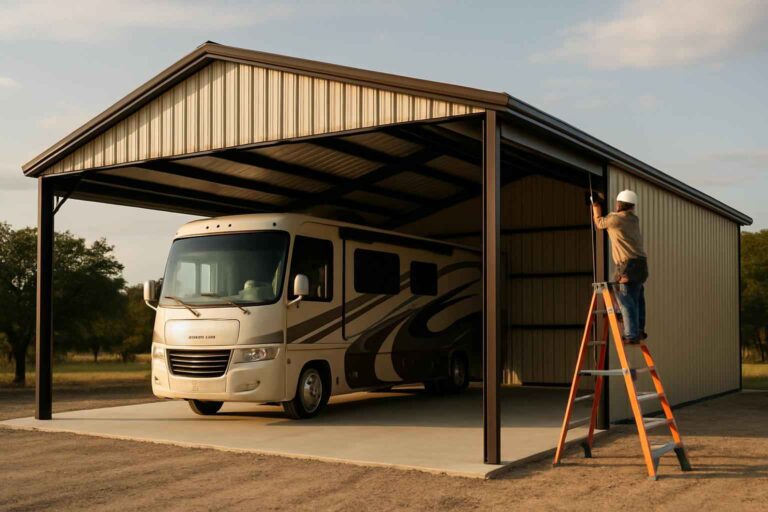 rv bay construction service in llano tx