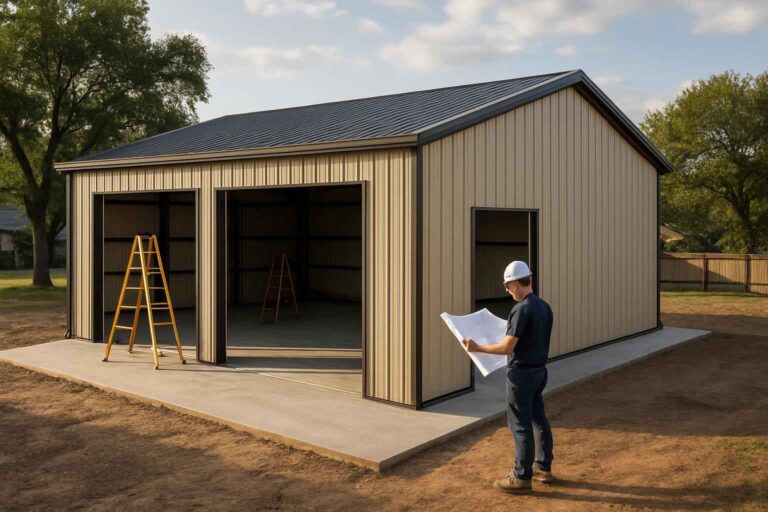 shop building design service in granite shoals tx