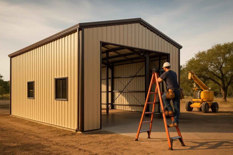 shop building design service in round mountain tx