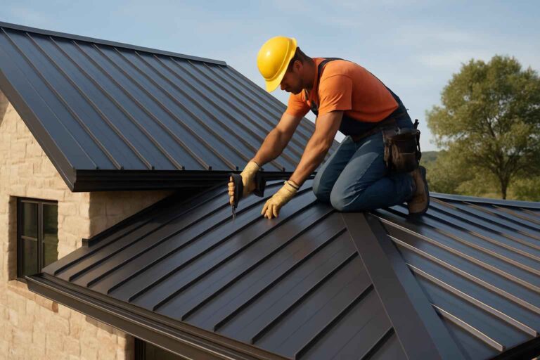 standing seam roof installer in round mountain tx