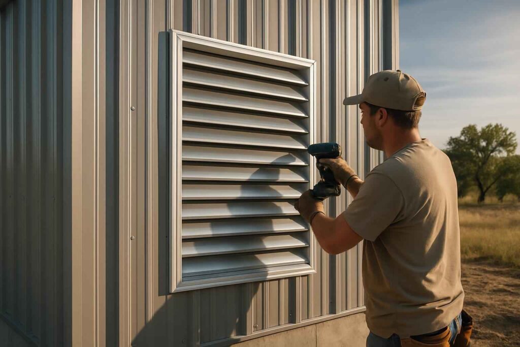 wall louver installer in round mountain tx