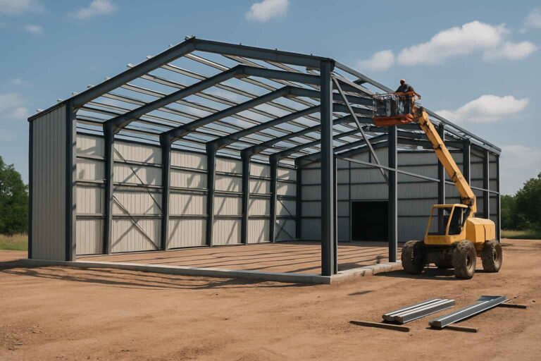 warehouse shell construction in granite shoals tx