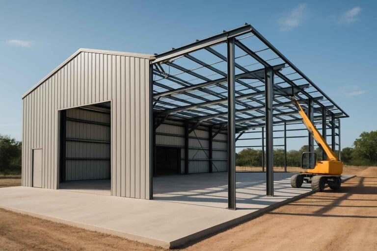 warehouse shell construction in kendalia tx