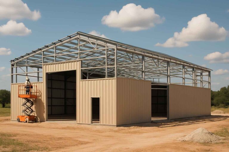 warehouse shell construction in llano tx