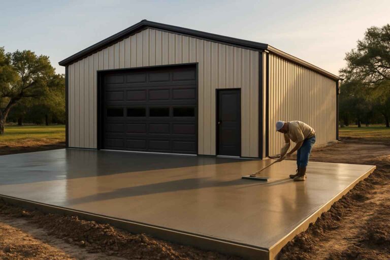 apron slab installation service in marble falls tx