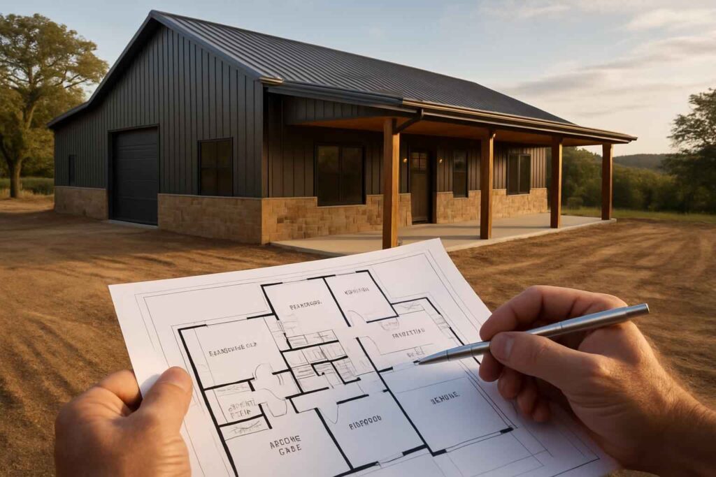 barndominium floor plan service in marble falls tx
