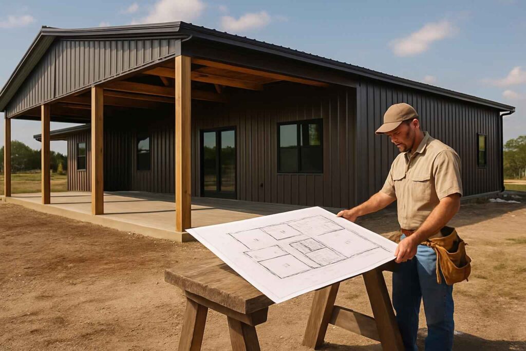 barndominium floor plan service in mason tx
