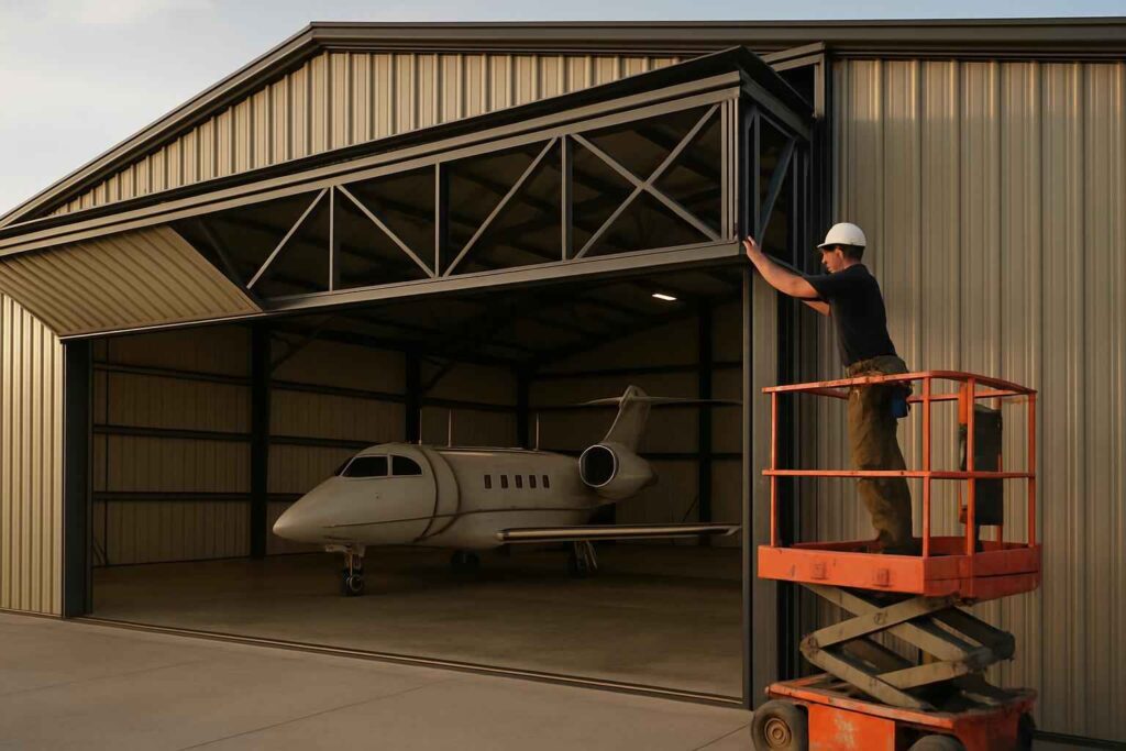 hangar door installer in cottonwood shores tx