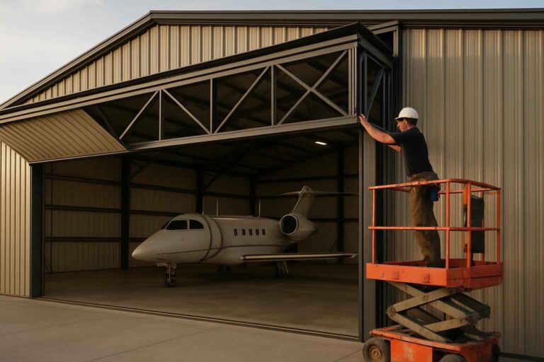 hangar door installer in cottonwood shores tx
