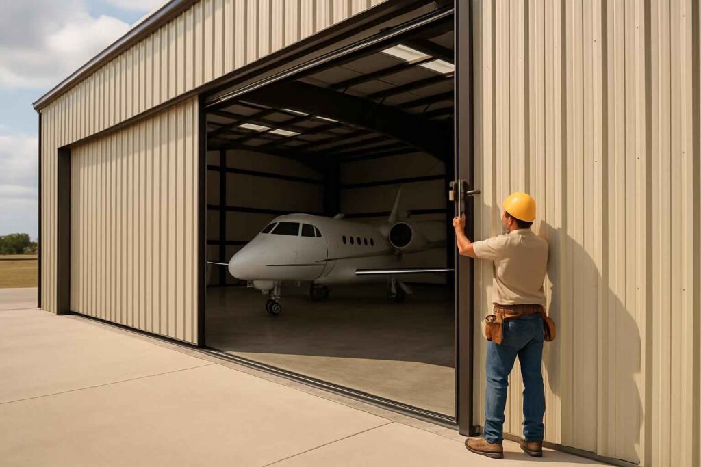 hangar door installer in marble falls tx