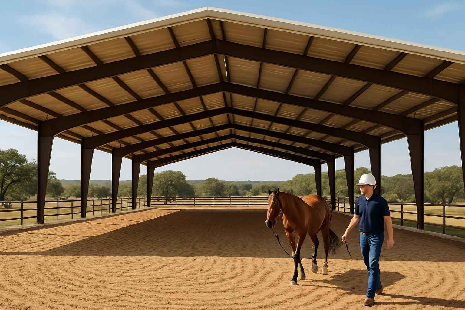 horse arena cover installer in kingsland tx