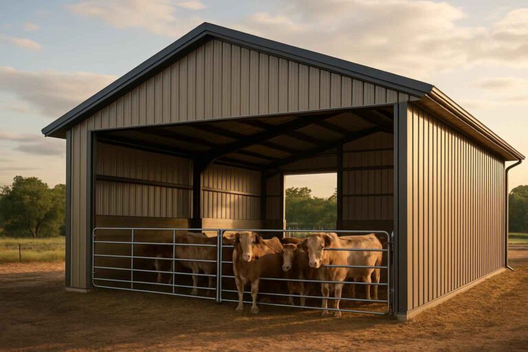 livestock barn builder in cottonwood shores tx