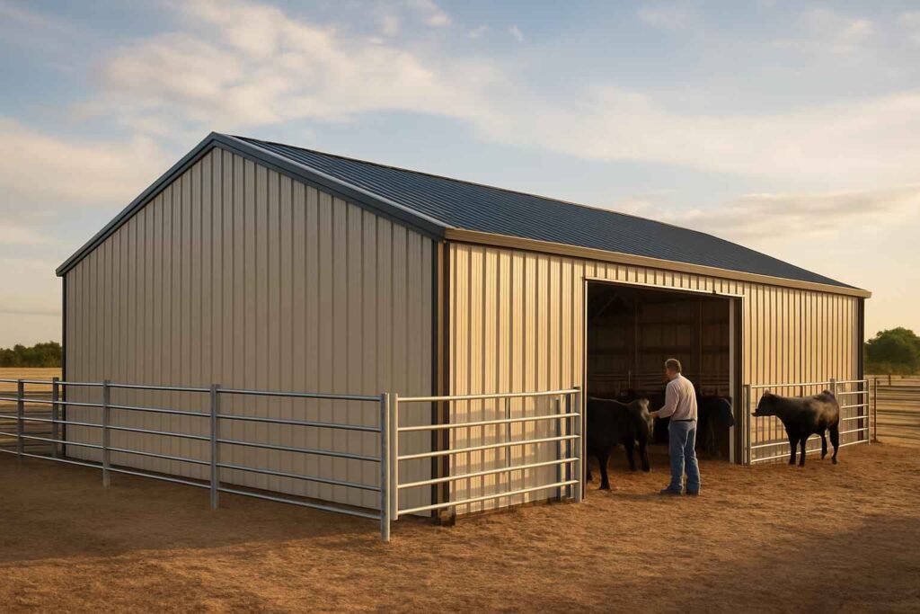 livestock barn builder in pontotoc tx