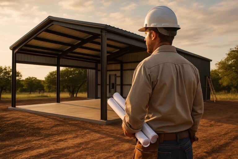 metal building contractor near me in mason tx