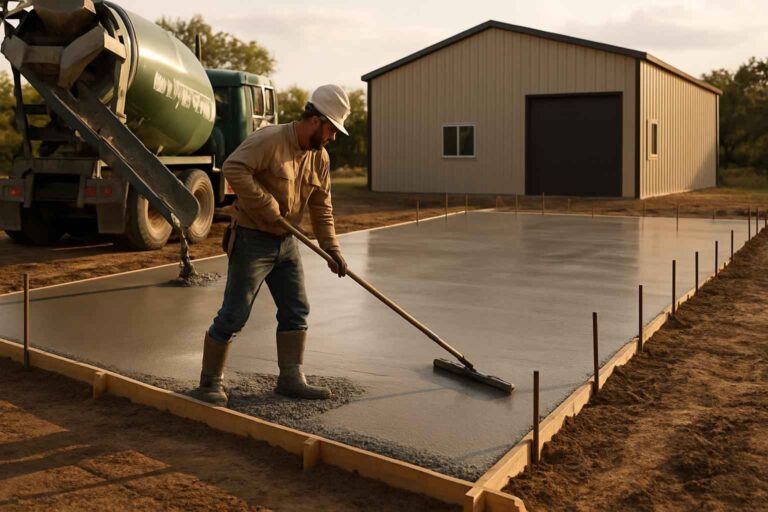 monolithic slab contractor in kingsland tx