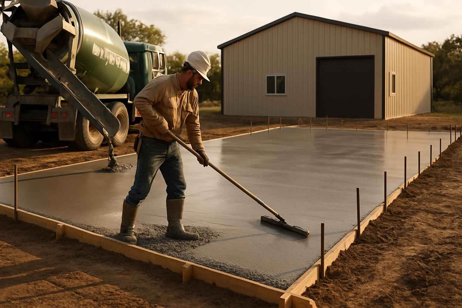 monolithic slab contractor in kingsland tx