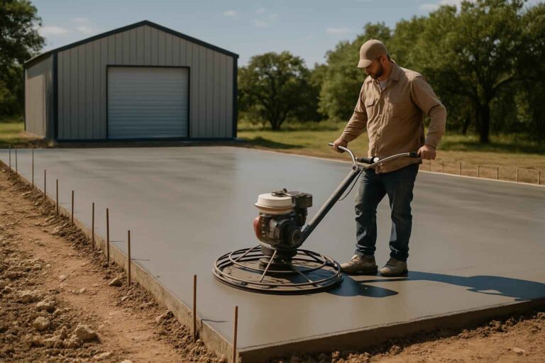 monolithic slab contractor in marble falls tx