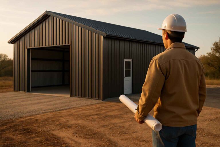 shop building design service in pontotoc tx