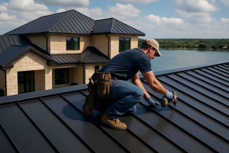 standing seam roof installer in cottonwood shores tx