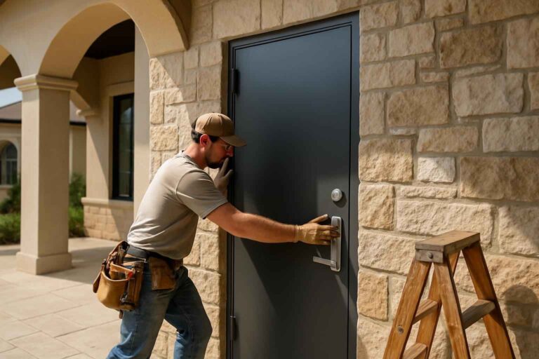 steel walk door installer in horseshoe bay tx