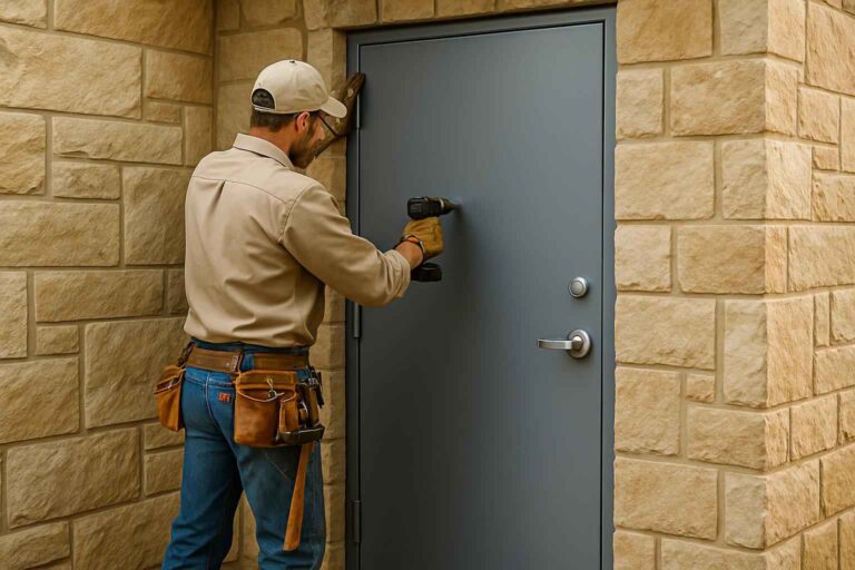 steel walk door installer in medina tx