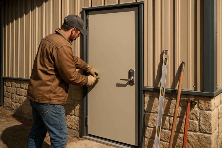 steel walk door installer in pipe creek tx