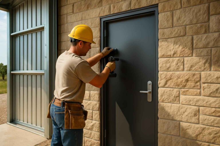 steel walk door installer in pontotoc tx